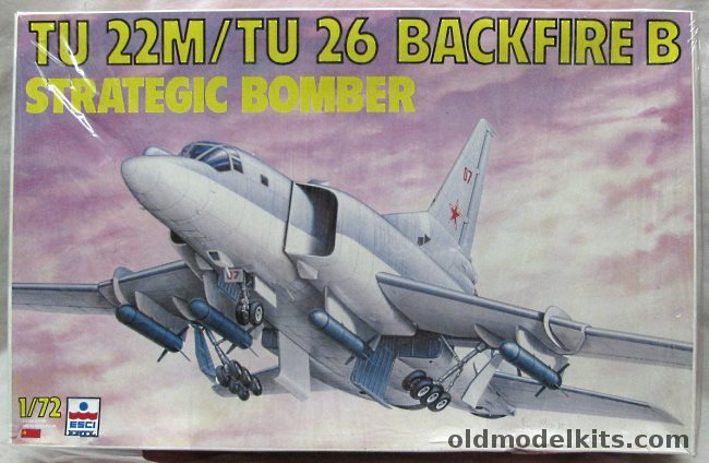 ESCI 1/72 TU 22M  TU-26 Backfire B Strategic Bomber, 9070 plastic model kit